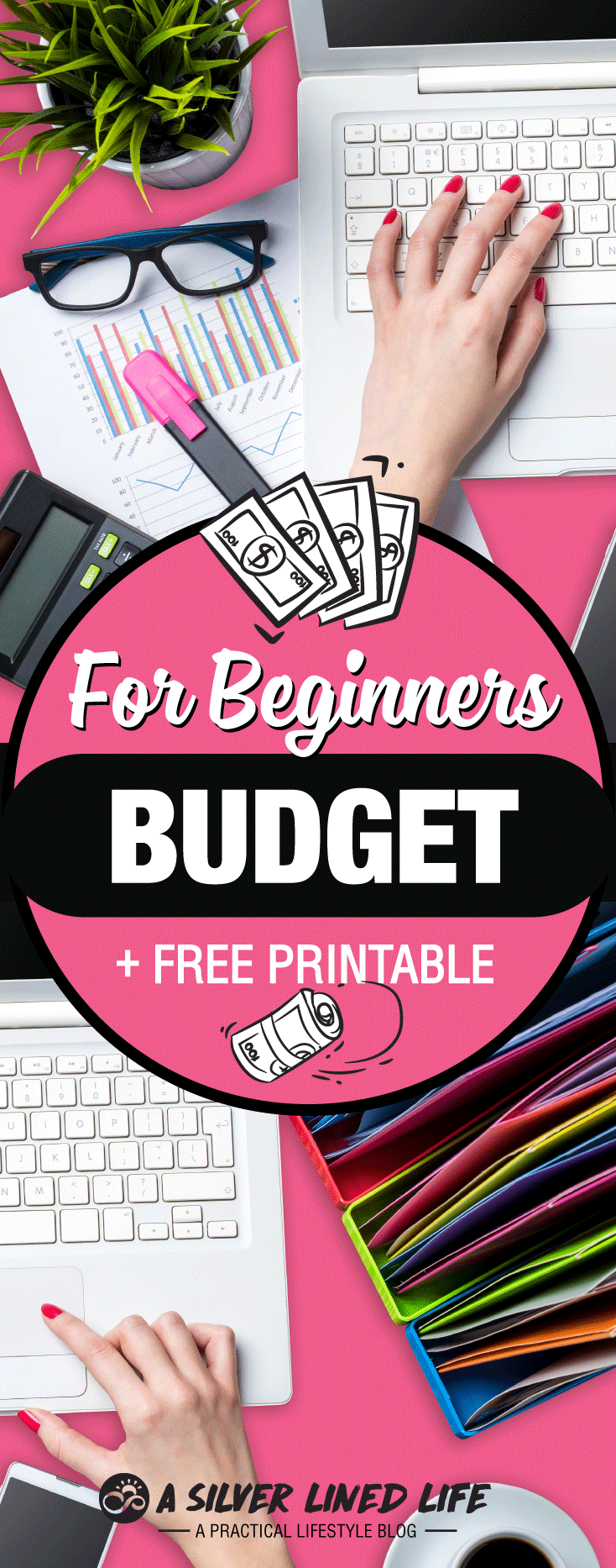 FREE amazing budget printable & worksheet! This is an awesome guide to budgeting for beginners. The best basic tips for money management are all answered in this post!