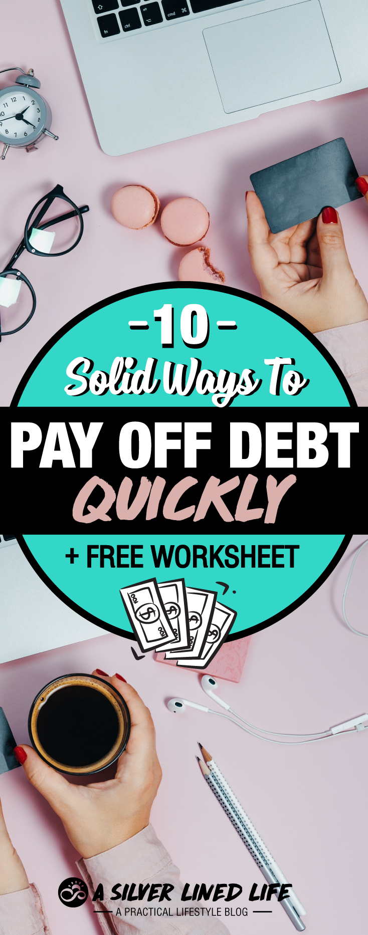 How to pay off debt quickly: from credit card debt to loan debt, check out this AMAZING post + printables. All the tips you need including Dave Ramsey advice, stories, motivation, a wonderful tracker, and strategies. Become debt free and have a debt free living with financial freedom. #SLL #debtfree #payoffdebt #financialfreedom #daveramsey