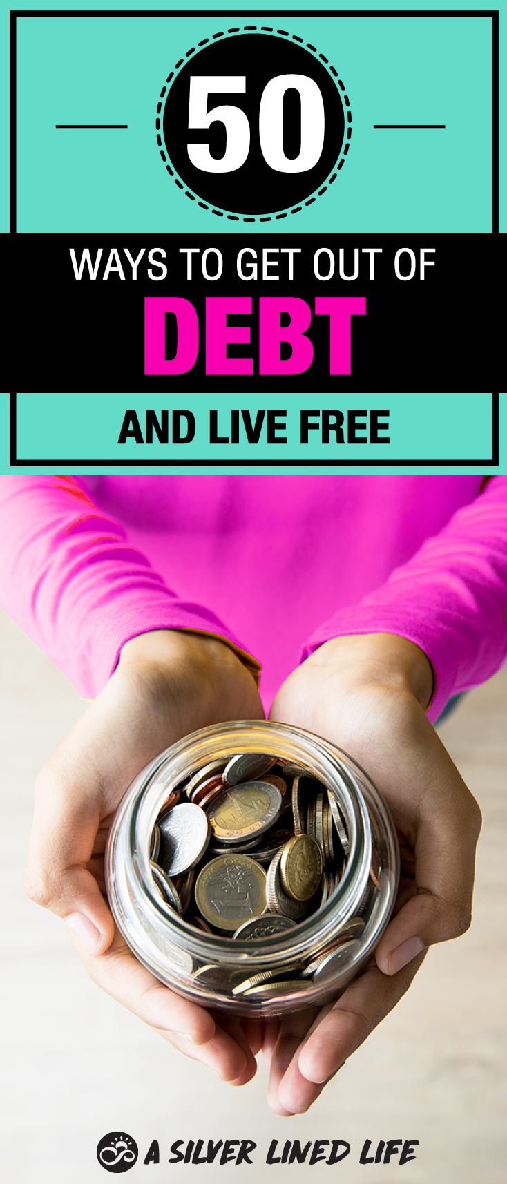 Save money and make money by getting on a budget and getting debt free! The best Frugal living advice. Here’s how to get out of debt fast with these 50 unique and out-of-the-box ideas from David Ramsey to FREE printables that will help you get out of debt fast. #SLL #debt #savemoney #makemoney #frugalliving