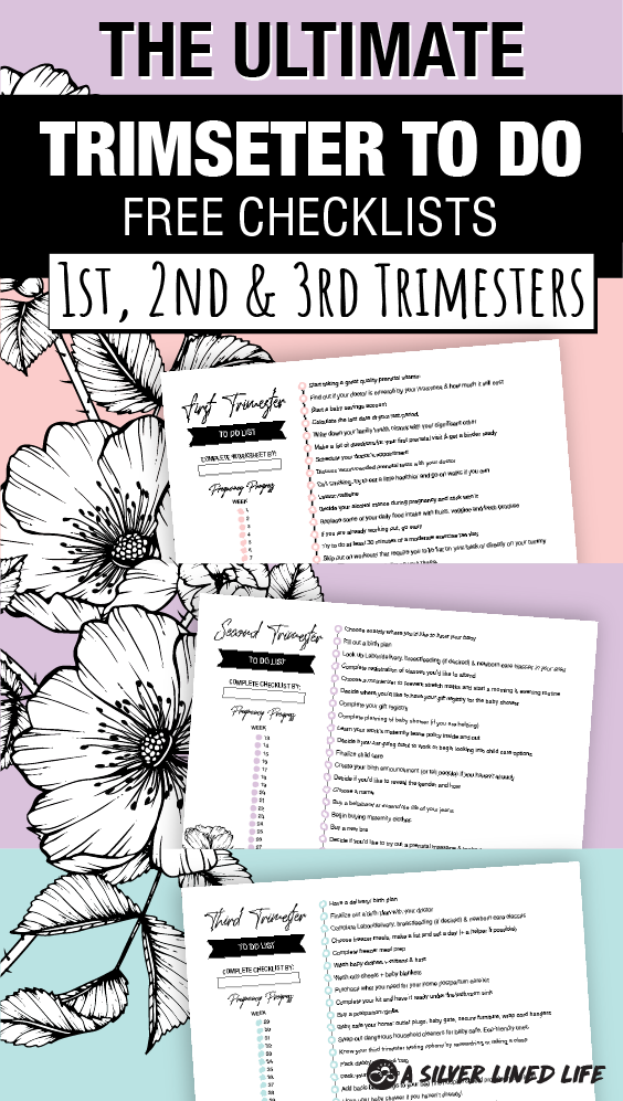 The ULTIMATE pregnancy checklist. Here’s EVERYTHING you need to do to prepare for baby. Includes the first trimester, second trimester and third trimester with a FREE printable. Take it week by week or one day at at time. No matter what, once you are done, the stress will fade away. Congrats on your little one! #SLL